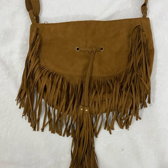 NWOT H&M Bohemian fringe Crossbody purse - Picture 3 of 11